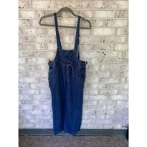 Rue 21 Dark Wash Denim Overalls Size small